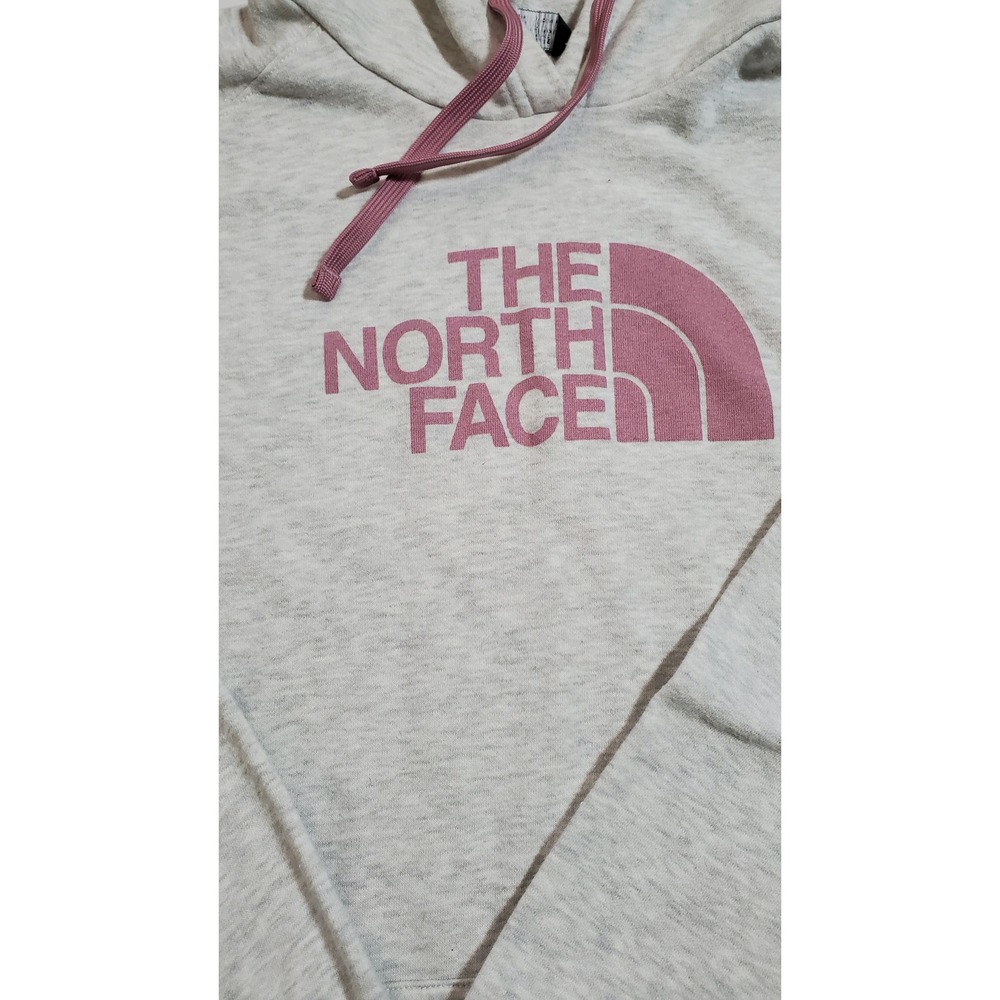 The North Face Women's Pullover Hoodie‎ Sweatshirt Heather Pink Logo XL - Picture 2 of 10